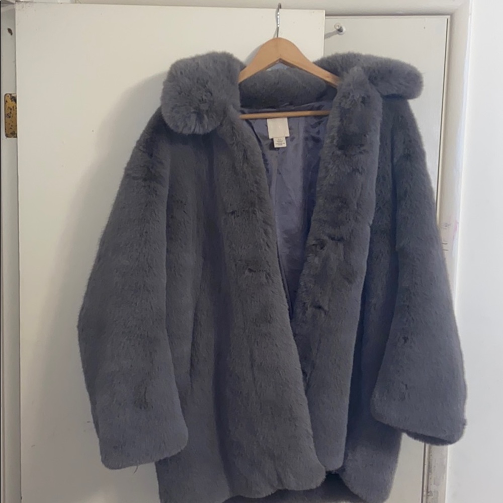 Faux fur coat